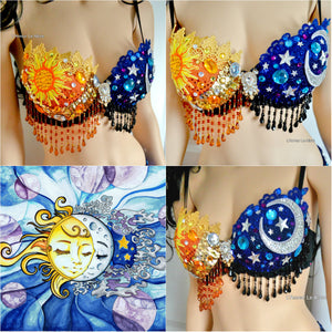 Sun and Moon Top Dance Costume Halloween Costume