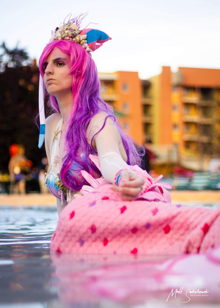 Mermaid Sylveon Ears Crown with Seashell Detailing