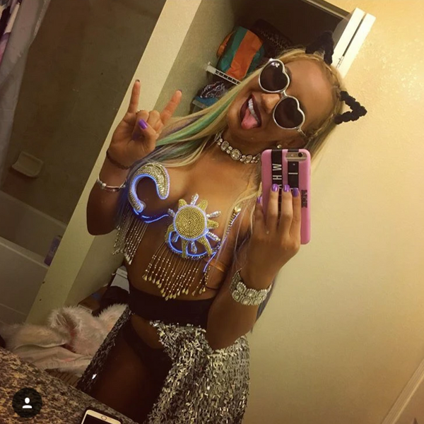 LED Sun and Moon Samba Rave Carnival top