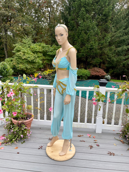 Princess Jasmine Headband, Bra Top and Pants