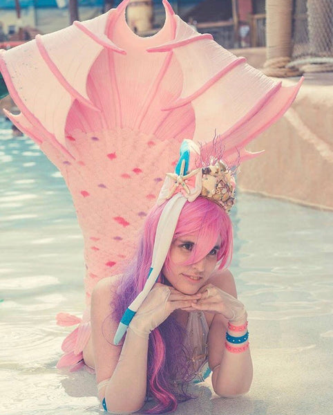 Mermaid Sylveon Ears Crown with Seashell Detailing