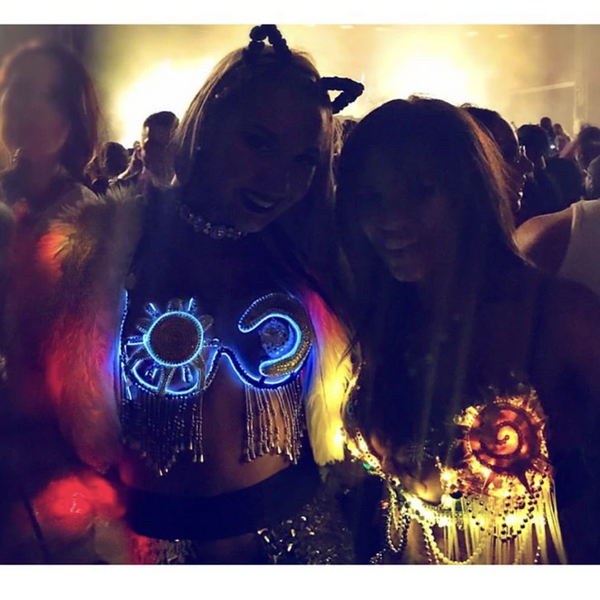 LED Sun and Moon Samba Rave Carnival top